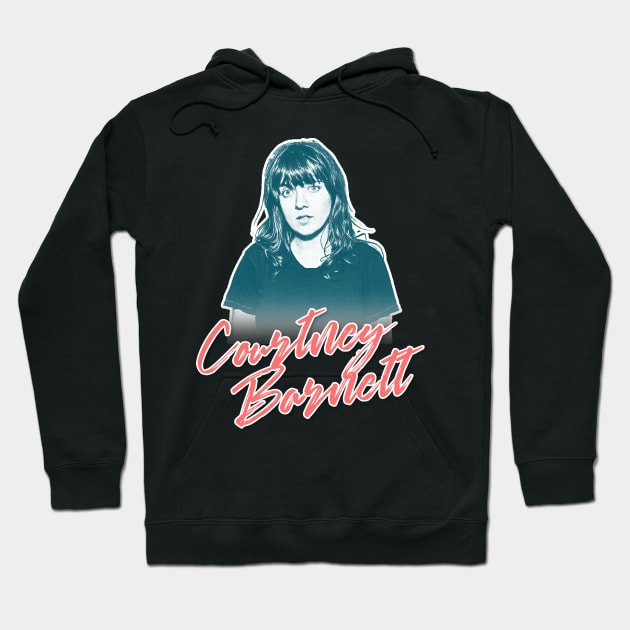 Courtney Barnett 90s Styled Aesthetic Design #2 Hoodie by DankFutura